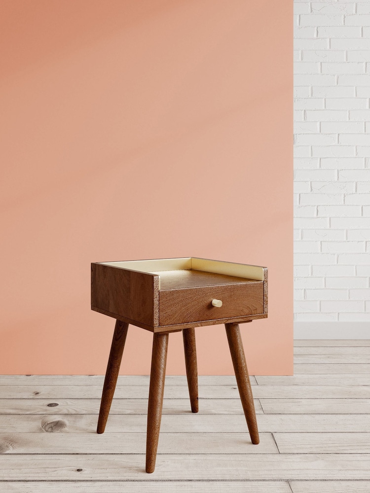 Swoon Light Brown Fresco Side Table - Image 1 of 7