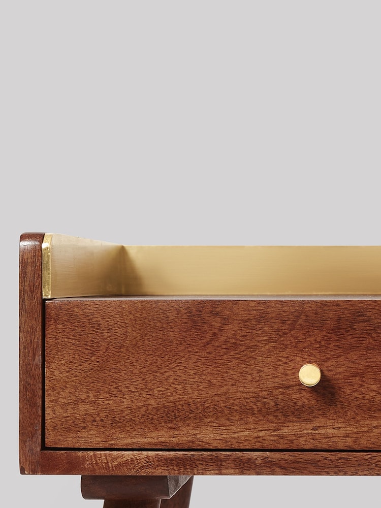 Swoon Light Brown Fresco Side Table - Image 7 of 7