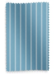 Laura Ashley Blue Burnsall Stripe Made To Measure Roman Blinds - Image 6 of 6