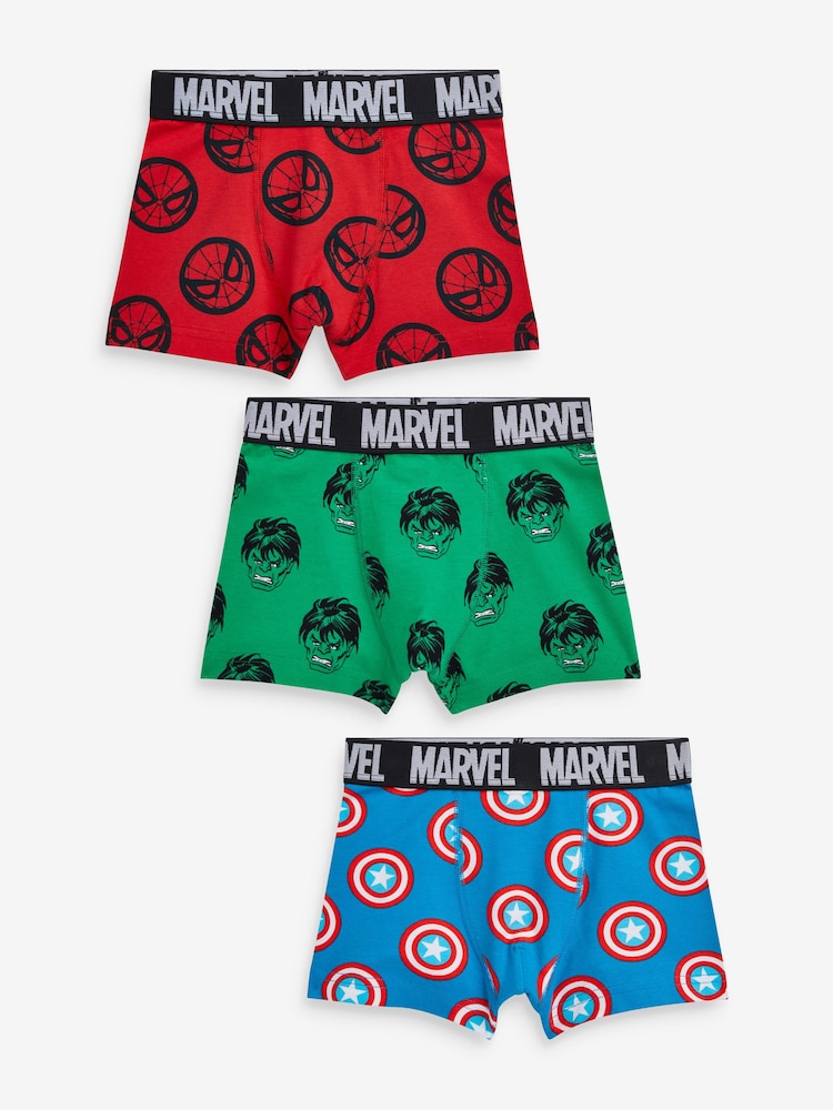 Marvel Logo Trunks 3 Pack (2-12yrs) - Image 1 of 4