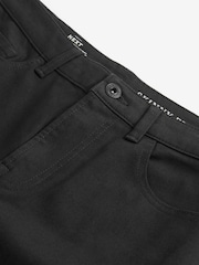 Black Skinny Fit Stretch Denim Shorts - Image 6 of 9