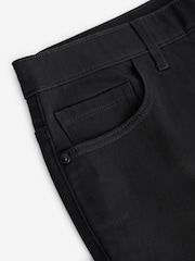 Black Skinny Fit Stretch Denim Shorts - Image 7 of 9