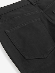 Black Skinny Fit Stretch Denim Shorts - Image 8 of 9
