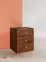 Swoon Brown Halle Bedside Table - Image 1 of 7