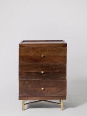 Swoon Brown Halle Bedside Table - Image 3 of 7