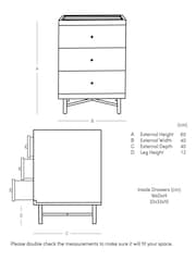 Swoon Brown Halle Bedside Table - Image 4 of 7
