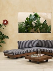 MADE.COM Stripe Avarna Garden Corner Lounge Set - Image 1 of 9