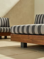 MADE.COM Stripe Avarna Garden Corner Lounge Set - Image 4 of 9