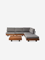 MADE.COM Stripe Avarna Garden Corner Lounge Set - Image 7 of 9