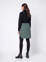 Seraphine Roll Neck Black Maternity And Nursing Jumper With Woven Skirt - Image 2 of 5