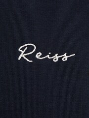 Reiss Navy Clark Junior Embroidered Jersey Joggers - Image 5 of 5