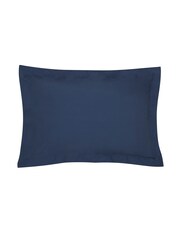 Laura Ashley Set of 2 Midnight Blue 400 Thread Count 100% Cotton Pillowcase - Image 1 of 1