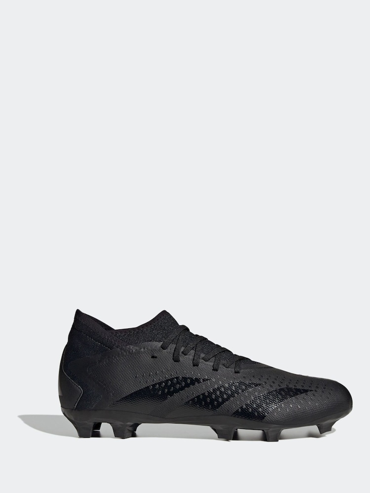adidas Black Adult Predator Accuracy.3 Firm Ground Boots - Image 1 of 9