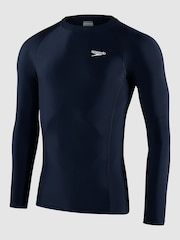 Speedo Navy Blue Long Sleeve Rash Top - Image 4 of 4