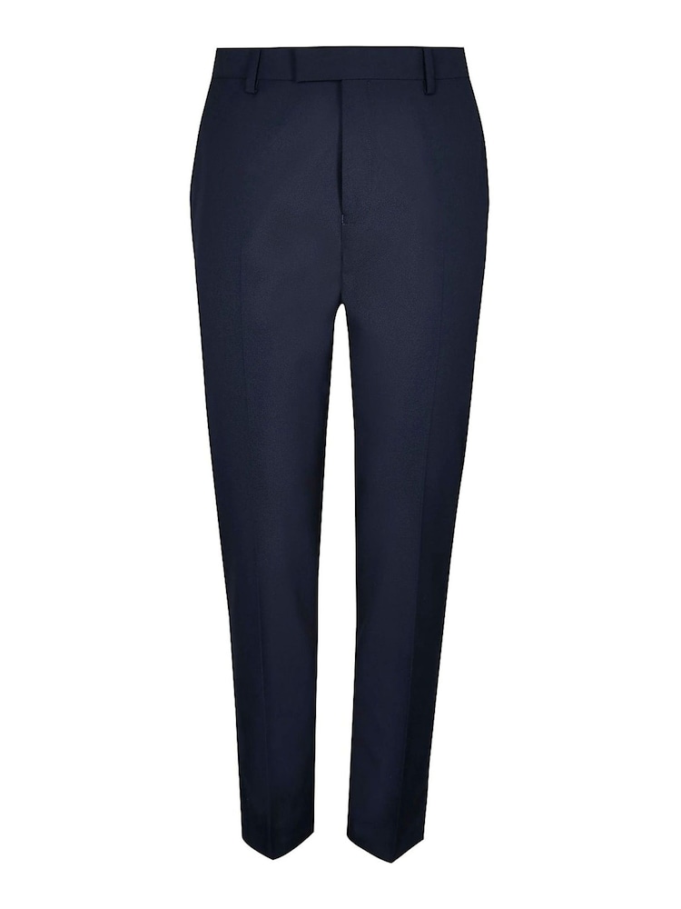 River Island Blue Twill Skinny Fit Trousers - Image 5 of 5
