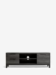 Black Bronx Up to 65 inch Oak Effect TV Unit - Image 2 of 10