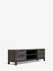 Black Bronx Up to 65 inch Oak Effect TV Unit - Image 8 of 10