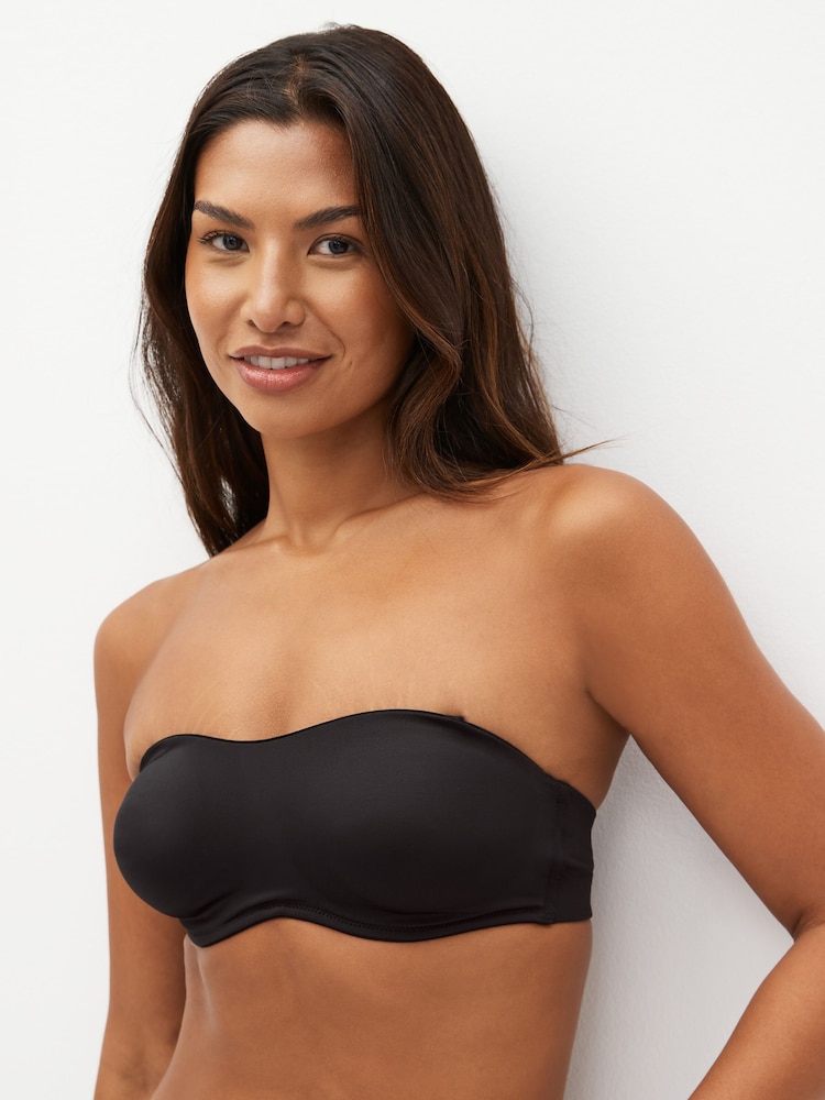 Black A-D Smoothing Strapless Non Pad Wired Bra - Image 1 of 6 Black A-D Smoothing Strapless Non Pad Wired Bra - Image 1 of 6