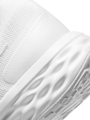 Nike White Revolution 6 Running Trainers - Image 6 of 8