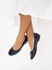 Navy Blue Standard/Wide Fit Forever Comfort® Ballerinas Shoes - Image 1 of 1