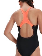 Speedo Black Medley Logo Medalist Swimsuit - Image 6 of 9