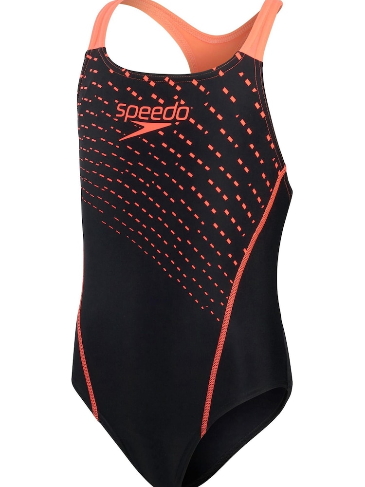 Speedo Black Medley Logo Medalist Swimsuit - Image 9 of 9