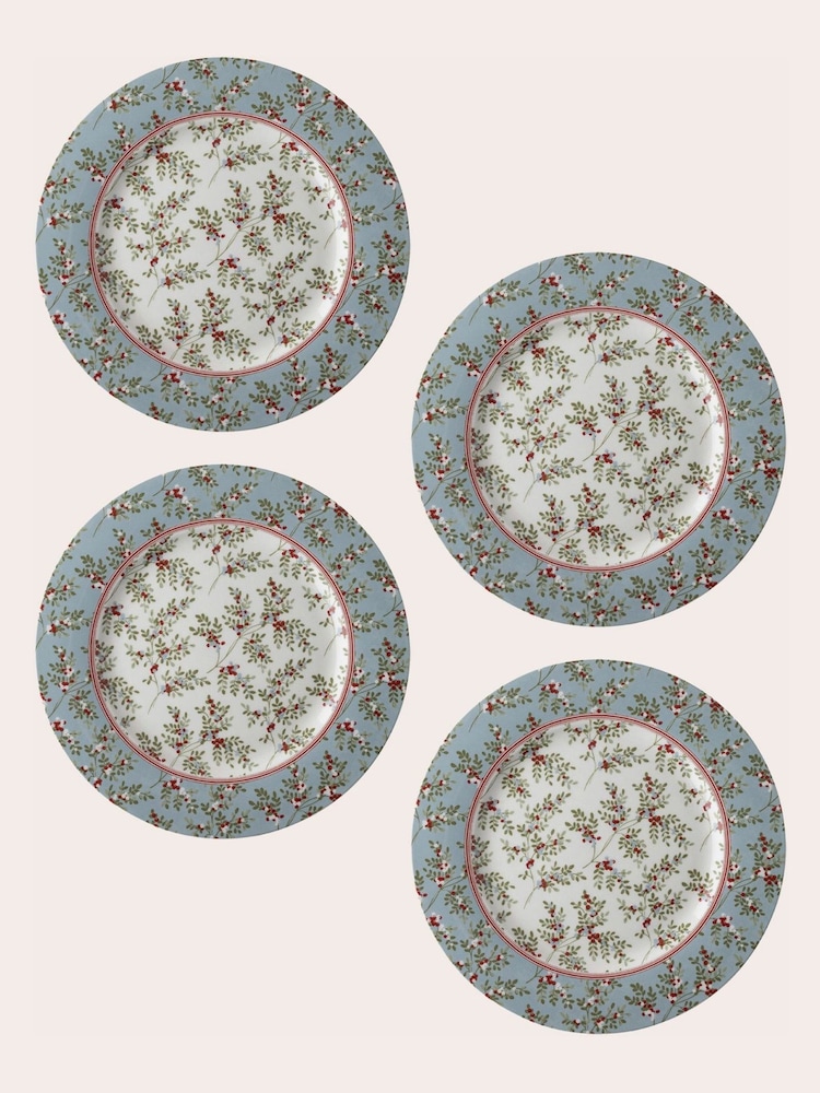 Laura Ashley Green Set of 4 Stockbridge Plates - Image 3 of 3