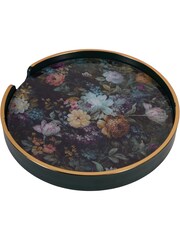 Laura Ashley Set of 4 Black Mathilde Floral Print Placemats - Image 2 of 4