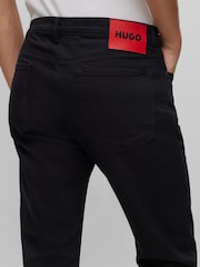 HUGO Dark Wash Slim Fit Comfort Stretch Denim Jeans - Image 7 of 8