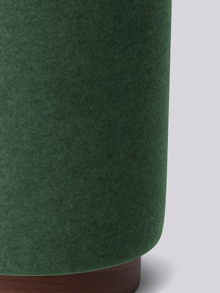 Swoon Smart Wool Hunter Green Penfold Footstool - Image 2 of 2