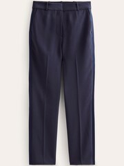 Boden Blue Straight Crepe Trousers - Image 5 of 5
