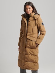 Superdry Sandstone Vintage Everest Longline Parka Coat - Image 2 of 6