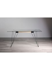 Bentley Designs Clear Tempered Glass 6 Seater - Image 1 of 4