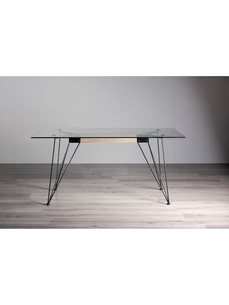 Bentley Designs Clear Tempered Glass 6 Seater - Image 1 of 4