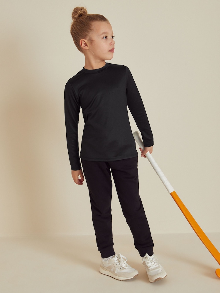 Black Long Sleeve Base Layer (3-16yrs) - Image 1 of 5