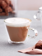 Judge Clear Duo Flare Double Walled Cappuccino Glass Set - Image 1 of 3