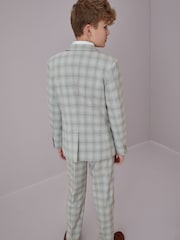 Grey Check Jacket Skinny Fit Suit (12mths-16yrs) - Image 2 of 9