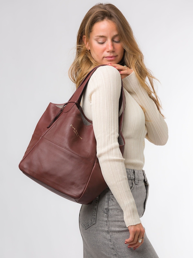 Pure Luxuries London Freer Leather Tote Bag - Image 2 of 6 Pure Luxuries London Freer Leather Tote Bag - Image 2 of 6