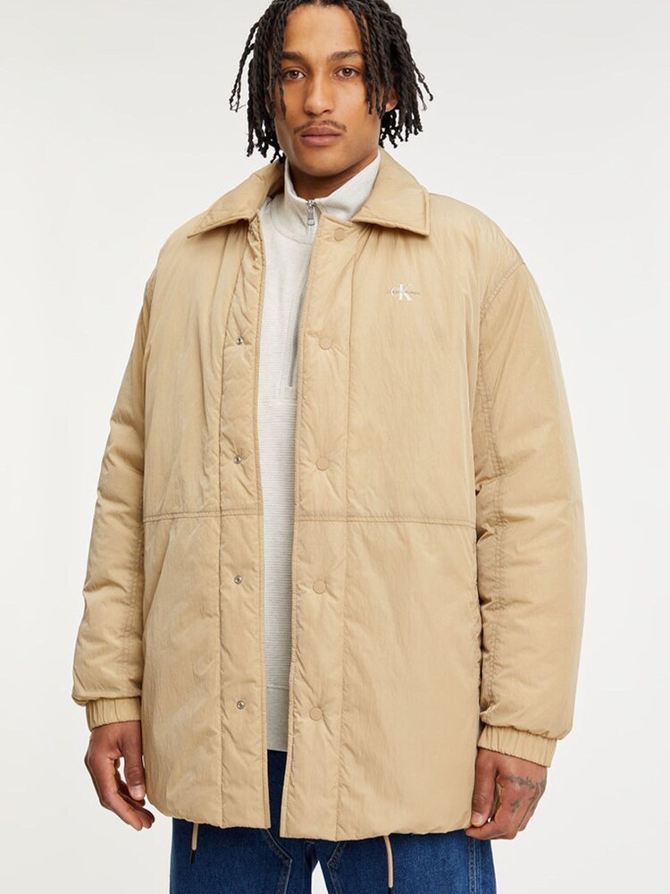 Calvin Klein Jeans Natural Monologo Coach Jacket - Image 1 of 4