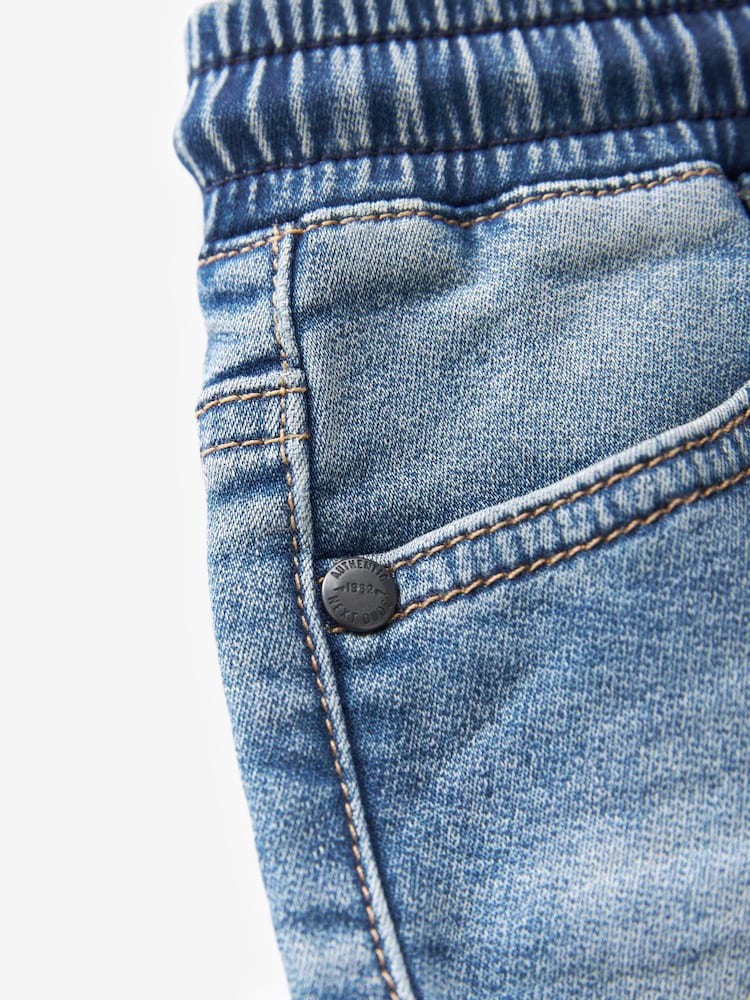 Light Blue Regular Fit Stretch Elasticated Waist Jeans (3-16yrs) - Image 4 of 4