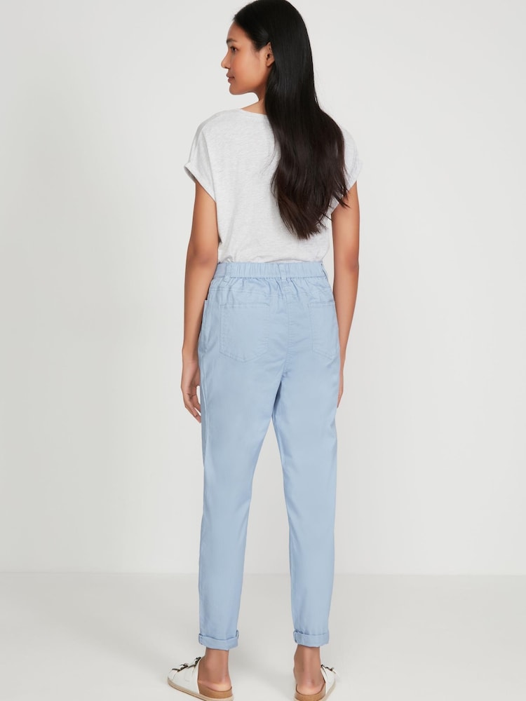 M&Co Blue Stretch Chino Trousers - Image 2 of 3