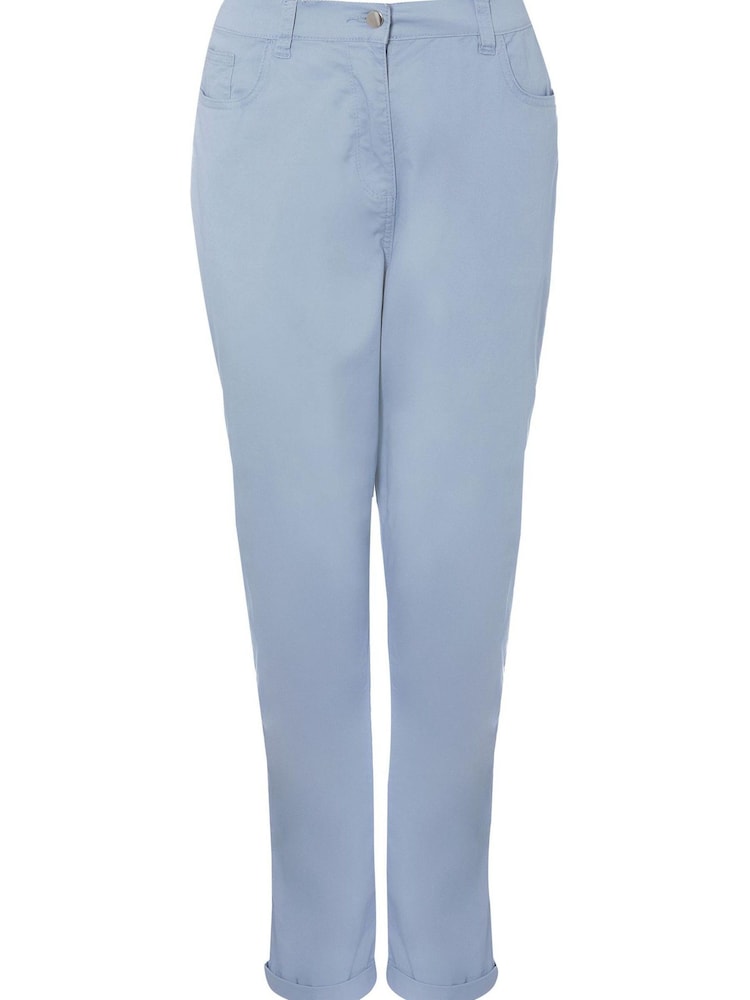 M&Co Blue Stretch Chino Trousers - Image 3 of 3 M&Co Blue Stretch Chino Trousers - Image 3 of 3