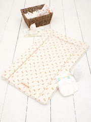 JoJo Maman Bébé Cream Fox Baby Changing Mat - Image 1 of 3