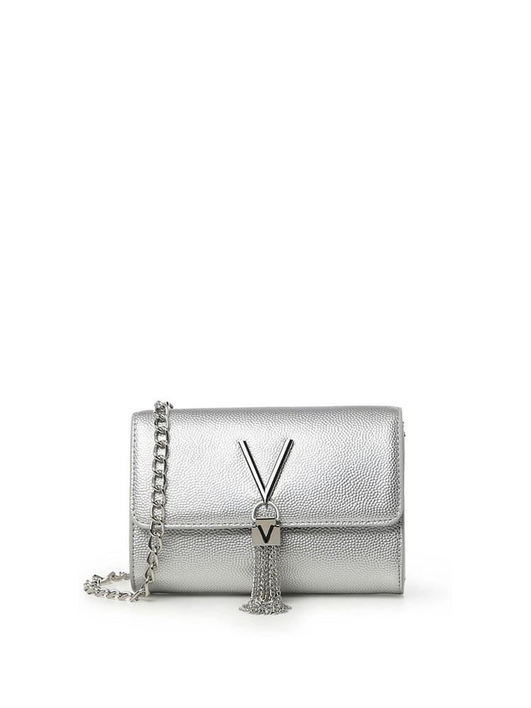 Valentino Bags Silver Divina Cross-Body Chain Tassel Bag - Image 1 of 4