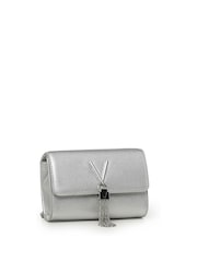 Valentino Bags Silver Divina Cross-Body Chain Tassel Bag - Image 3 of 4