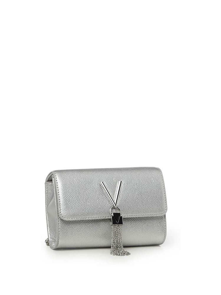 Valentino Bags Silver Divina Cross-Body Chain Tassel Bag - Image 3 of 4