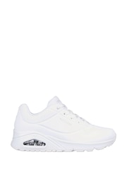 Skechers White light Womens Standard Fit Uno Trainers - Image 1 of 5