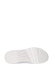 Skechers White light Womens Standard Fit Uno Trainers - Image 5 of 5