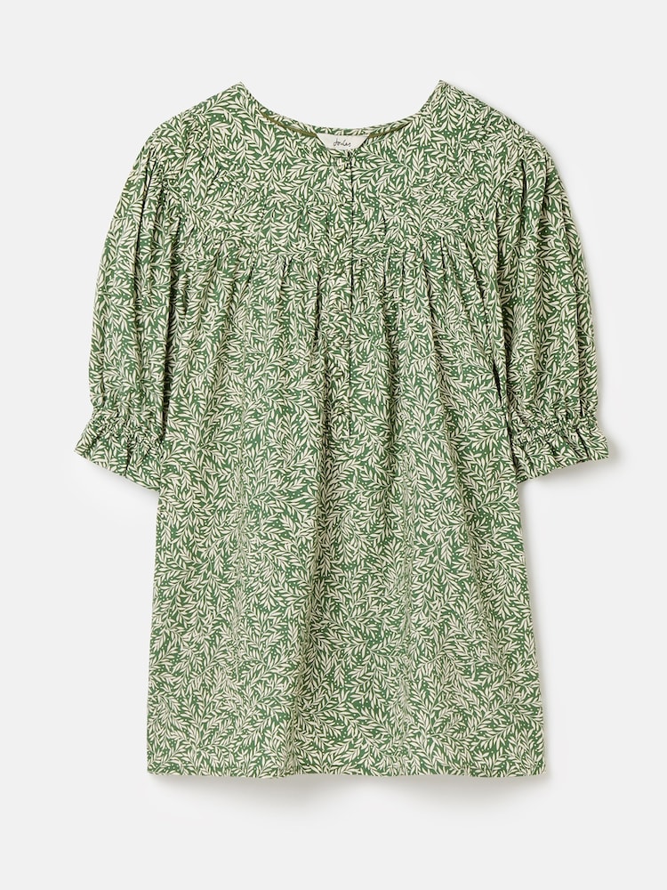 Joules Eloisa Green Curved Yoke Blouse - Image 1 of 1