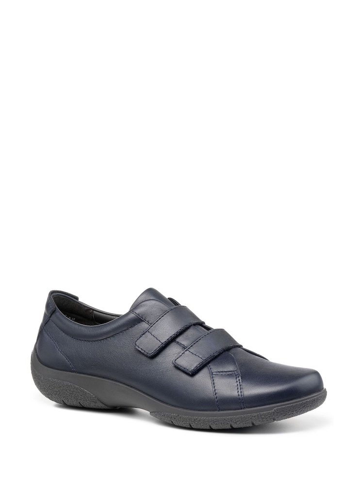 Hotter Blue Wide Fit Leap II Touch-Fastening Shoes - Image 2 of 4 Hotter Blue Wide Fit Leap II Touch-Fastening Shoes - Image 2 of 4
